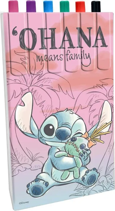 Lilo i Stitch, długopisy kolorowe, 6 szt.