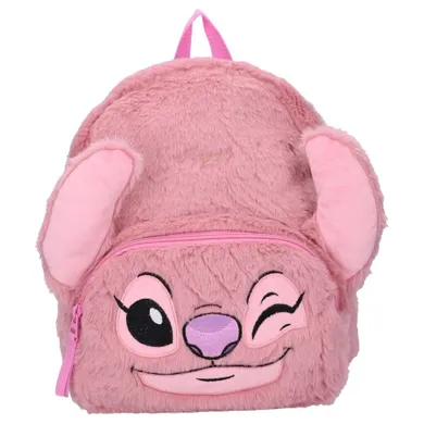 Lilo i Stitch, Fluffy Festival, pluszowy plecak dla przedszkolaka, różowy