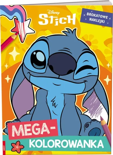 Lilo i Stitch. Megakolorowanka. Brokatowe naklejki