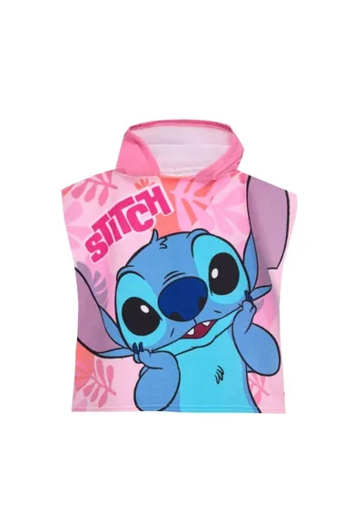 Lilo i Stitch, okrycie kąpielowe, ponczo, róż, 50-100 cm