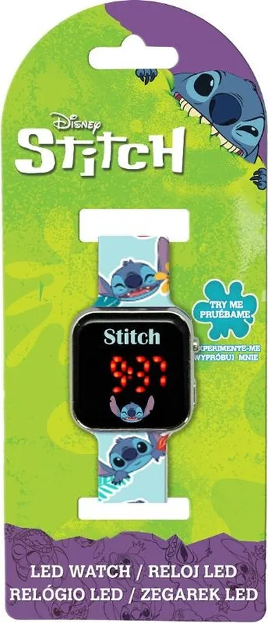 Lilo i Stitch, zegarek LED z kalendarzem