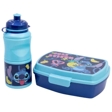 Lilo i Stitch, zestaw: lunchbox + bidon, 380 ml