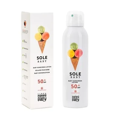 Linea MammaBaby, Sole Baby, balsam z filtrem przeciwsłonecznym SPF50+, 150 ml