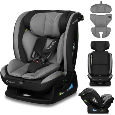 Lionelo, Aart, i-Size, fotelik samochodowy, grey graphite, 40-150 cm