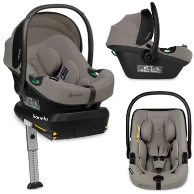 Lionelo, Astrid, i-Size, fotelik samochodowy z bazą, Beige Taupe