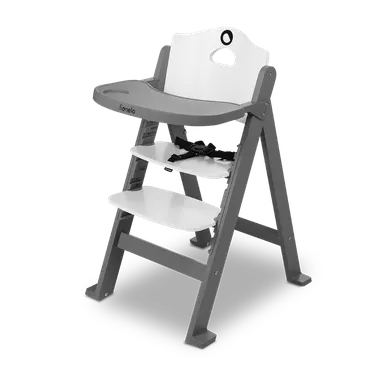 Lionelo, Floris, krzesełko do karmienia, drewniane, szare