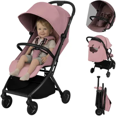 Lionelo, Sia, wózek spacerowy, pink rose