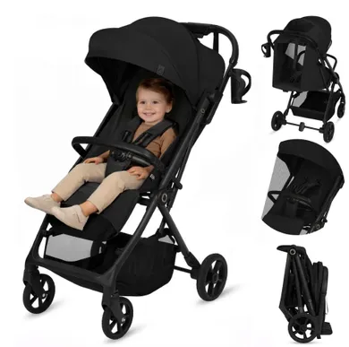 Lionelo, Tansi, wózek spacerowy, black onyx