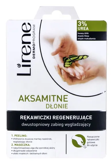 Lirene, Aksamintne dłonie, rękawiczki do dłoni i paznokci, 17 g