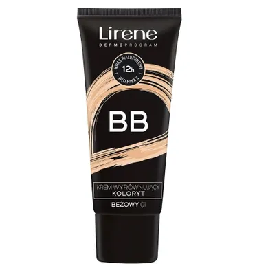 Lirene, BB, krem wyrównujący koloryt, nr 01, Beige, 30 ml