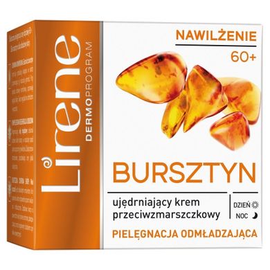 Lirene, Bursztyn, ujędrniający krem przeciwzmarszczkowy, 60+, dzień i noc, 50 ml