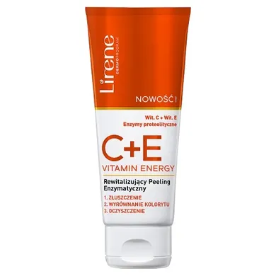 Lirene, C+E Vitamin Energy, rewitalizujący peeling enzymatyczny, 75 ml