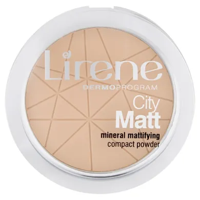Lirene, City Matt, Mineral Mattifying Compact Powder, mineralny puder matujący, 01 Transparentny, 9g