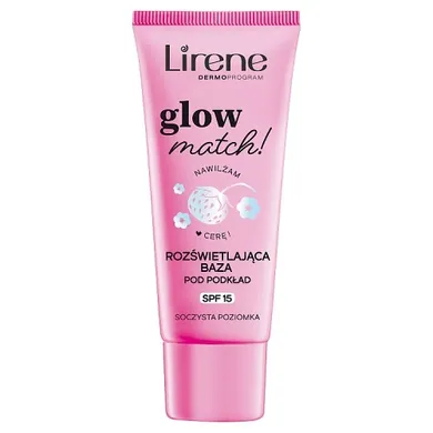 Lirene, Glow Match! rozświetlająca baza pod podkład SPF15, 30 ml