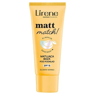 Lirene, Matt Match! matująca baza pod podkład SPF15, 30 ml