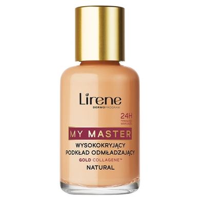 Lirene, My Master High Coverage Foundation, wysokokryjący podkład odmładzający, Natural, 30 ml