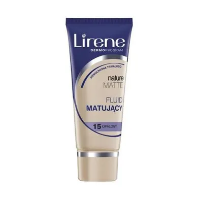 Lirene, Nature Matte fluid matujący do twarzy, 15 Opalony, 30 ml