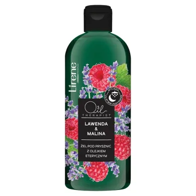 Lirene, Oil Therapist, żel pod prysznic, Lawenda & Malina, 400 ml