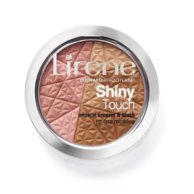 Lirene, Shiny Touch Mineral Bronzer & Blush, mineralny bronzer z różem modelujący owal twarzy, 9 g