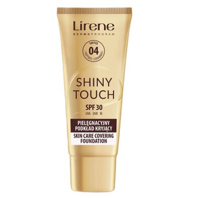 Lirene, Shiny Touch, pielęgnacyjny podkład kryjący, 04 Toffee, 30 ml