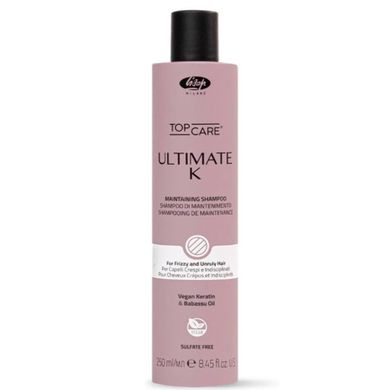 Lisap, Top Care Ultimate K, szampon wygładzający włosy, 250 ml
