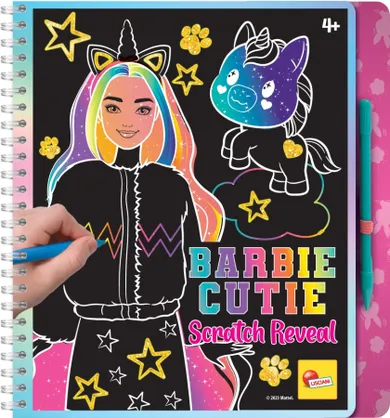 Lisciani, Barbie, Cutie Scratch Reveal, zestaw kreatywny