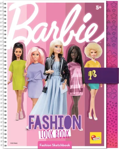 Lisciani, Barbie, Fashion Look, szkicownik z naklejkami