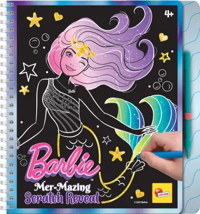 Lisciani, Barbie, Mer-Mazing Scratch Reveal, zestaw kreatywny