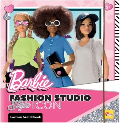 Lisciani, Barbie, Style Icon Fashion Studio, szkicownik z naklejkami