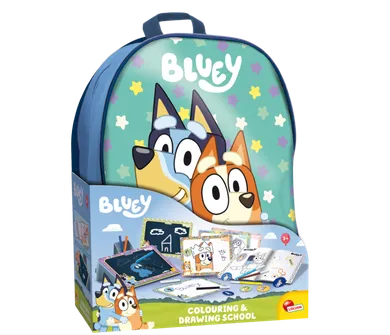 Lisciani, Bluey, Szkoła rysowania, zestaw kreatywny z plecakiem