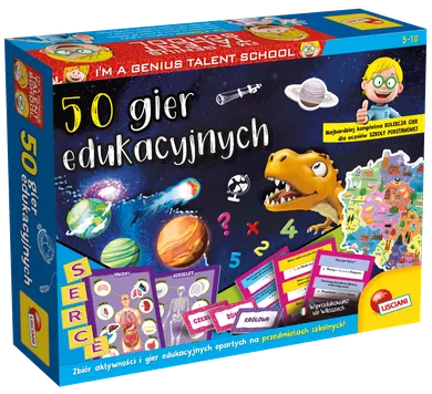 Lisciani, I'm a genius, 50 gier edukacyjnych