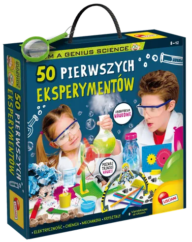 Lisciani, I'm a Genius, 50 pierwszych eksperymentów, zestaw edukacyjny