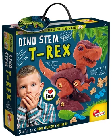 Lisciani, I'm a Genius, Dino Stem, T-Rex, zestaw edukacyjny