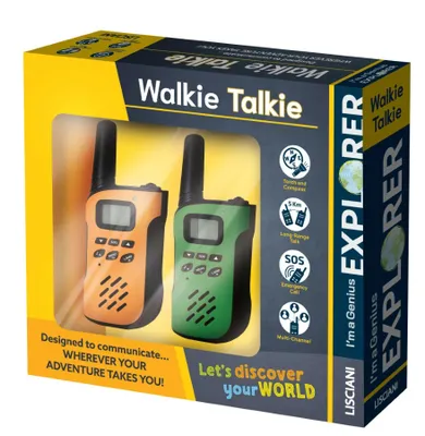 Lisciani, I'm a Genius, Explorer, Walkie-Talkie z kompasem i latarką, 5 km
