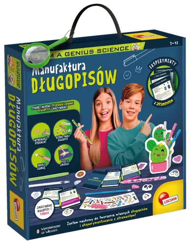 Lisciani, I'm a genius, Manufaktura długopisów, zestaw naukowy