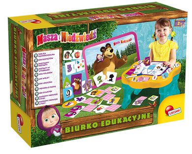 Lisciani, Masza i Niedźwiedź, biurko edukacyjne