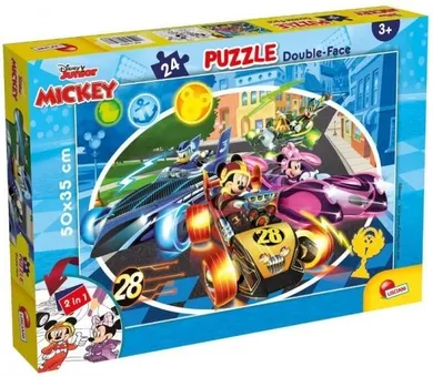 Lisciani, Mickey Mouse, puzzle dwustronne, 24 elementy