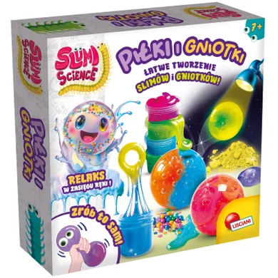 Lisciani, Slumi Science, Piłki i gniotki, zestaw do tworzenia gniotków i slime