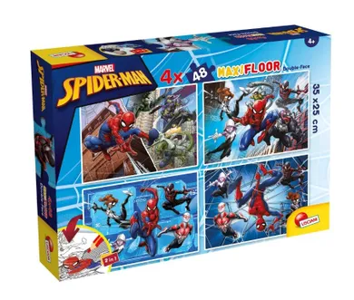 Lisciani, Spidey i super-kumple, puzzle dwustronne, 192 elementy