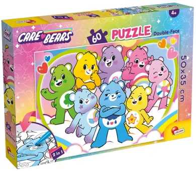 Lisciani, Troskliwe Misie, puzzle dwustronne, 60 elementów