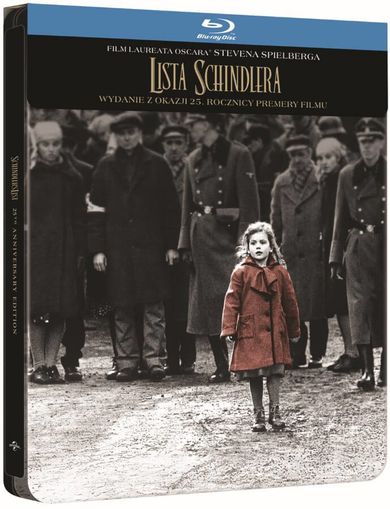 Lista Schindlera. 25 rocznica. Steelbook. Blu-Ray