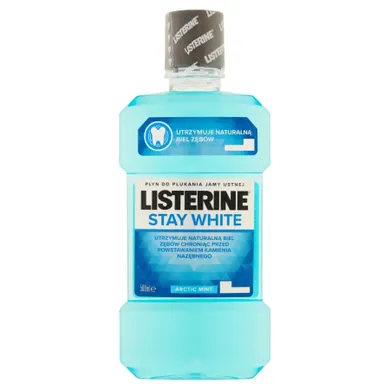 Listerine, Stay White, płyn do płukania jamy ustnej, 500 ml