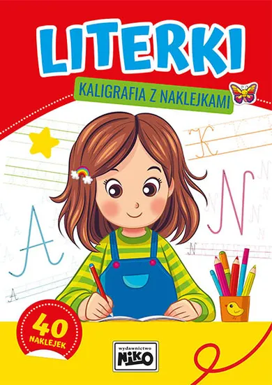 Literki. Kaligrafia z naklejkami