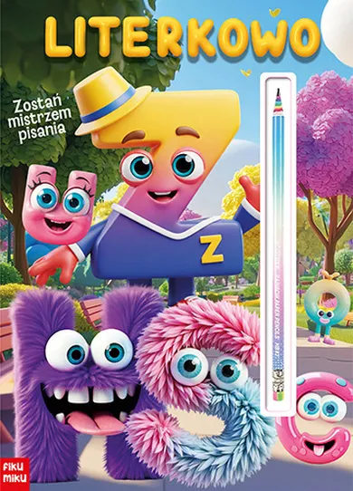 Literkowo z tęczowym ołówkiem