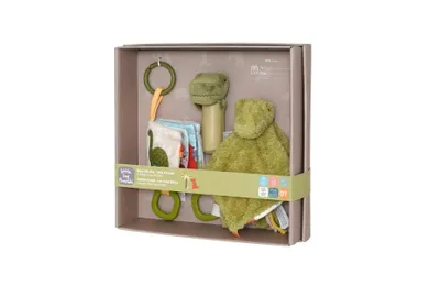 Little Big Friends, Dino Friends, zestaw prezentowy dla niemowlaka, zabawki sensoryczne