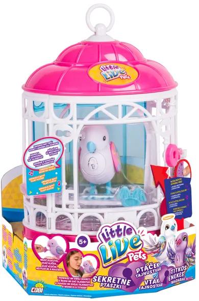 Little Live Pets, aniołek - biały, ptaszek w klatce