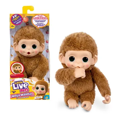 Little Live Pets, Minis, Moja Małpka Pepi Peach, maskotka interaktywna