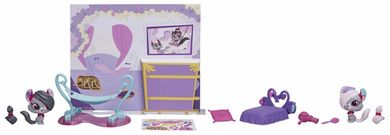 Littlest Pet Shop, Velvet Biskit i Cashmere Biskit, zestaw tematyczny z figurkami,