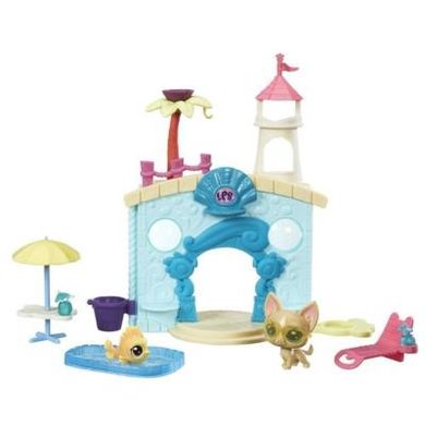 Littlest Pet Shop, Zwierzakowe miejsca, Park wodny, zestaw z figurką