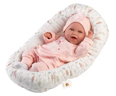 Llorens, Mimi, lalka bobas, śmiejąca się, z kokonem, 42 cm